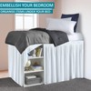 Ruffled Bed Skirt - Extra Long Tailored Drop - 100%