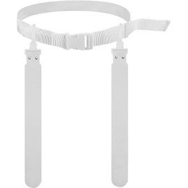 Bandera de Cintura de Fútbol Fútbol con Banderas de Cinturón Individual y Ajustable para Jóvenes Niños y Adultos de Deportes Públicos o Flag (Blanco)