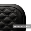 MODZ® RC Custom Golf Cart Rear Seat Covers - Black