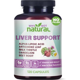 Natural Liver Support Complex – 5-in-1 Detox, Cleanse & Antioxidant Formula for Wellness – 120 Capsules