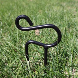 Erva Hose Guides - Set of 6 - Heavy Duty Steel Hose Stakes - Made in USA