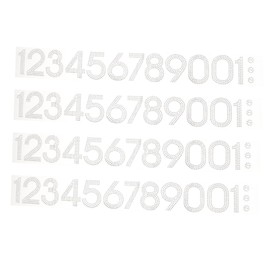 Operitacx Elegant Rhinestone Number Patches 1-10 Set for Clothes Repair and Decorative Patches