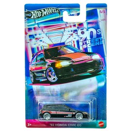 Hot Wheels 92 Honda Civic EG 90s Street Scene 5/5, 1:64 Scale