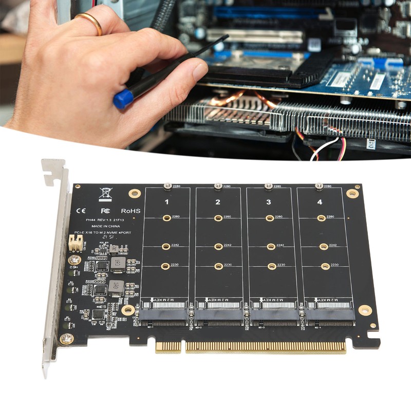 M.2 PCIE Adapter NVMe M.2 to PCIe 4.0 X16 Protocol