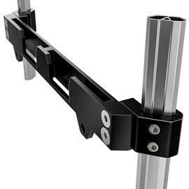Alpha Engineered Tool Rail Mount Compatible with Milwaukee Packout Tool Box - Packout Side Mount for Milwaukee Packout Rail System - Mounts Half Size Packout & Packout Accessories - Black