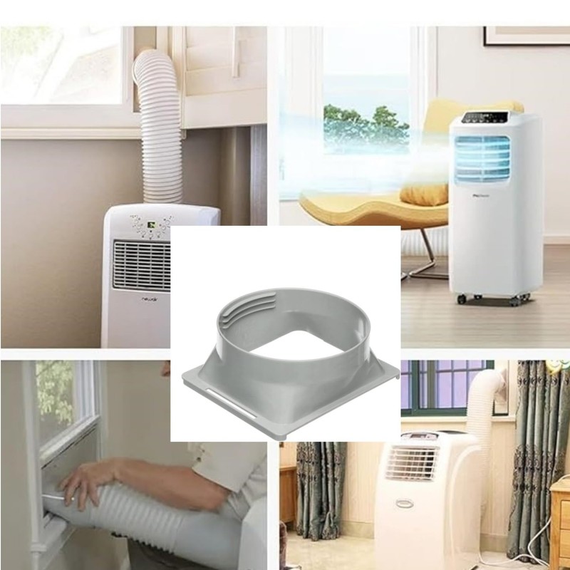 Ptazucv Portable Air Conditioner Exhaust Hose Coupler, Square to Round