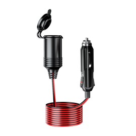CGEAMDY 4M Auto Verlängerungskabel Zigarettenanzünder Buchse Stecker Ladegerät Adapter, Sicherung Ladegerät Adapter Auto Wasserdicht, Adapter Wasserdicht mit Sicherung