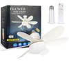 We Charger Socket Fan Light, 20.5IN Light Bulb Fan with