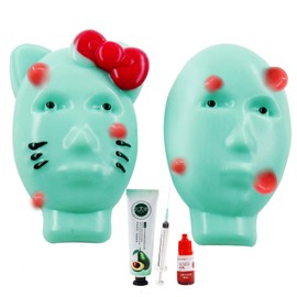 Pack of 2 Pimples Squeeze Toy, Alien Squeeze Toy with Acne Filling Tool, Anti Stress Toy, Funny, Pimple Squeeze Toy, Squishy Pimple Popper Toy, Pressure Relief