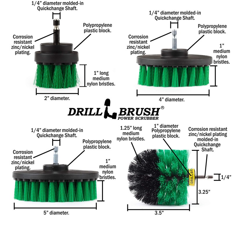 Drillbrush Cleaning Supplies - Kitchen Accessories - Drill Brush -