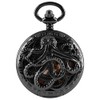 Classic Octopus Hollow Design Hand Winding Mechanical Pocket Watch Mens