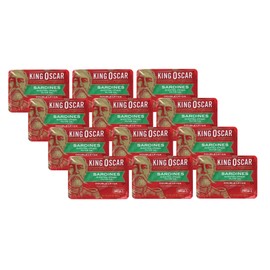 King Oscar Sardines, 2-Layer, 3.75 Ounce (Pack of 12)