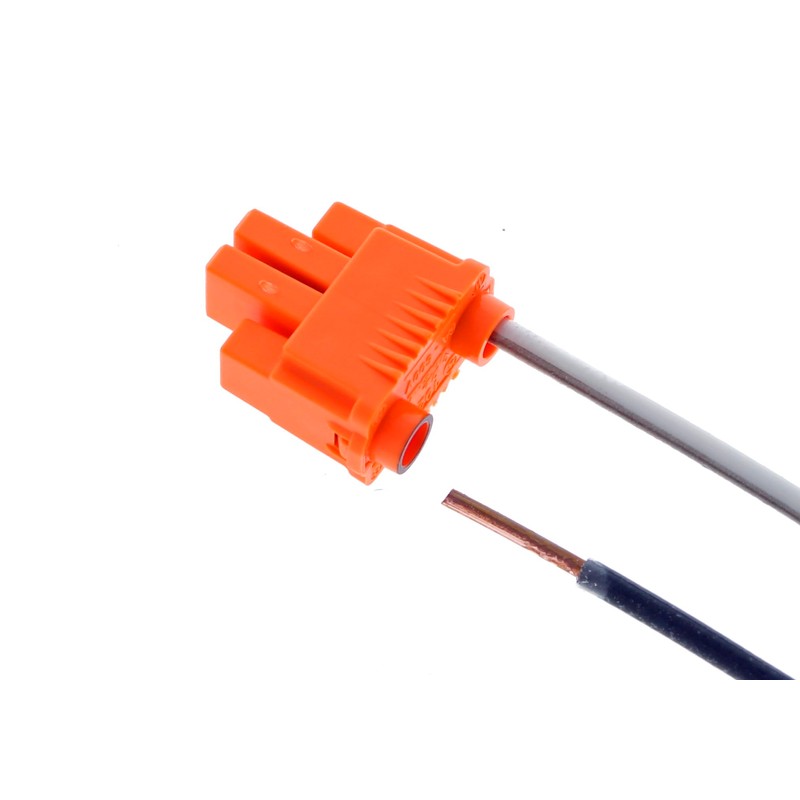 IDEAL Electrical 30-352J Luminaries Disconnect Power Plug 2 Wire, Orange,