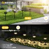 Ensenior 6-Pack Solar Lights Outdoor, Auto ON/Off 3000K LED Solar