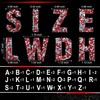 Locacrystal 34Pcs Bling Resin Rhinestone Alphabet Letter Stickers A-Z Letters