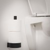 Tiger Bold Spare Toilet Roll Holder, Stainless Steel, Black, 10.1