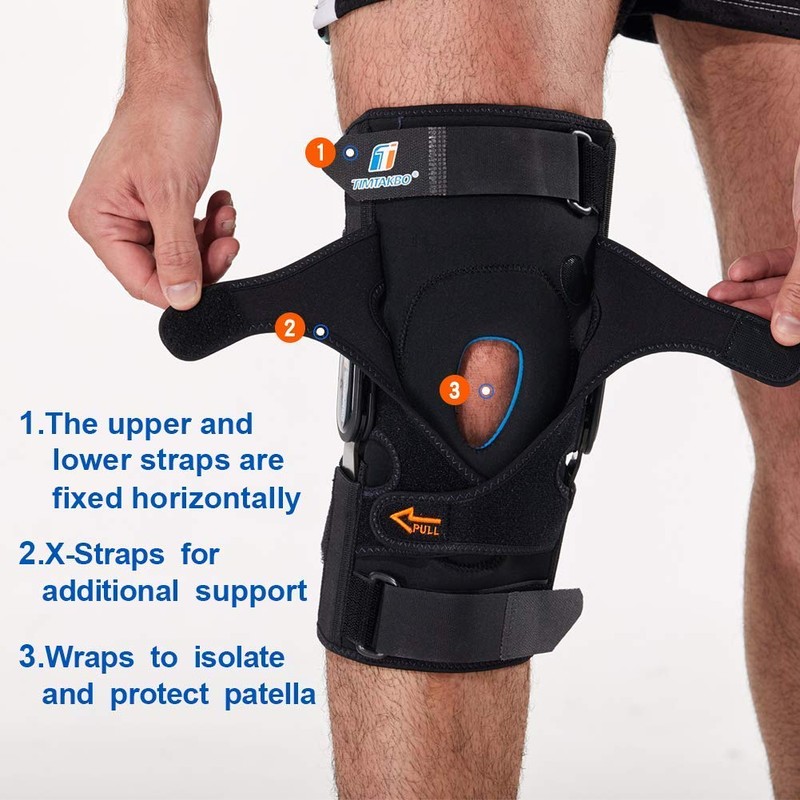Hinged Knee Brace,GEL Patella Support Knee Braces for Knee Pain