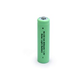 Paquete de 12 pilas recargables AA Ni-CD 800 mAh, NiCd AA recargables para luces solares lámpara solar