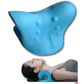JSM FITNESS® Neck Stretcher for Relieving the Neck, Neck and Shoulder Relaxer, Cloudy Neck, Neck Traction Device - Pillow for Relaxing the Neck Muscles, Neck Stretcher