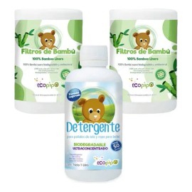 Pack Ecopipo de Filtros Bambú con Detergente para Pañales de Tela                                                                                     