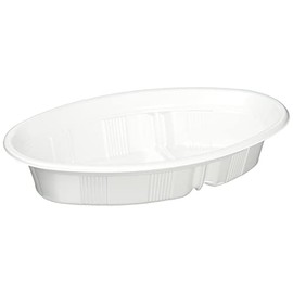 Chuo Kagaku Disposable Containers, CF Curry No.2, 50 Pieces, Size: Approx. 9.0 x 5.5 x 1.8 inches (22.9 x 13.9 x 4.5 cm), White