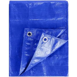 KAV Waterproof Tarpaulin Tarp for Universal Covering Garden Furniture, Camping, Roof Caravan Building site Ground Sheet with Eyelets 120 GSM - (4x6) foot / (1.2 x 1.8) M