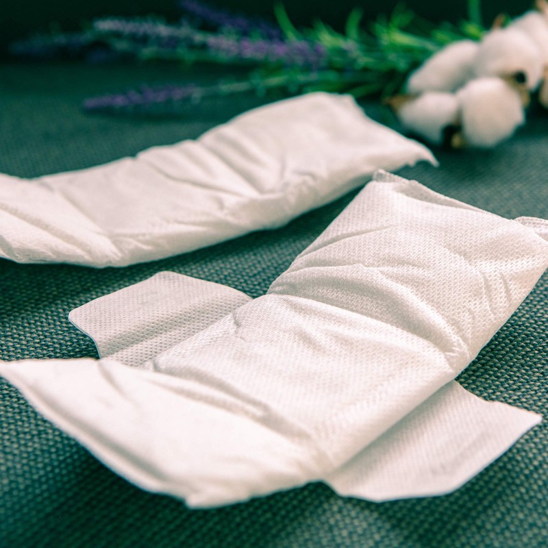 Organic Cotton Napkins, Non-Polymer, Daytime Use, No Feathers, 9.1 inches