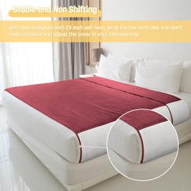 Catalonia Waterproof Love Couple Blanket, Intimacy Bed Blanket, Splash & Squirt Blanket for Bedroom Use, Gift Ideal for Valentine's Day, Anniversaries, Weddings, 76 x 80 in, King Size