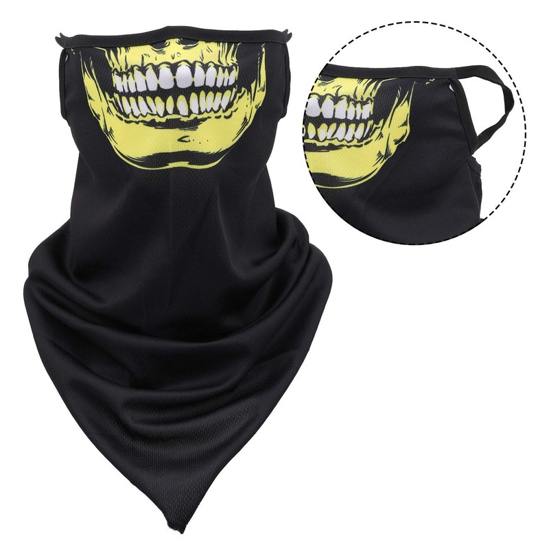 Trimming Shop Multifunctional Bandana Headwear Scarf with Ear Straps Face