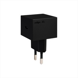 Reduct® Edge.35 USB-C Charger with 35 W, Small/Compact, Fast Charger, Certified and Manufactured to the Highest Standards, Design by Reduct® Germany (Black)