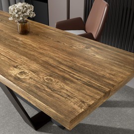 YENHOME Distressed Wood Wallpaper Peel and Stick Countertop Wrap Waterproof Brown Thick Faux Wood Contact Paper for Cabinets Vinyl Wrap 17.7"x118" Self Adhesive Wallpaper Wooden Contact Paper