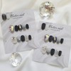 Black Purringle Pixie Handmade Nail Tip - Midi Ballet /
