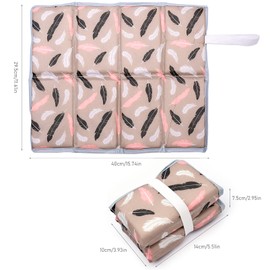 2 Pcs Folding Seat Mat, Portable Oxford Cloth Waterproof Hiking Seat Pad Foam Sit Pad for Outdoor Camping Hiking Garden Picnic Park