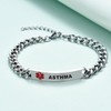 YOTHIWAD Medical Alert Bracelets for Men, Strong Durable Stainless Bracelet
