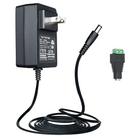 ANLINK 12V 3A 36W AC DC Switching Adapter & Self-Adapting DC Female Barrel Connector for LED Strip Light, CCTV Camera, Router, Monitor, Other 12V Devices (ETL, 6ft)