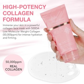 O.SECERT Collagen Overnight Wrapping Peel off Face Mask, Collagen Night Wrapping Mask, Elasticity & Hydration for Glass Skin, Reduce Fine Lines & Dullness, Anti-Aging Korean Skin Care