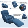 DeeLyan Foldable Lazy Sofa Bed 14-Position Adjustable Comfy Floor Chair