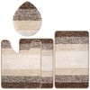 Bsmathom Bathroom Rug Sets 4 Piece with Toilet Cover, Absorbent