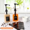 BIGIVACA Coffee Syrup Dispenser 16 oz 2 Pack,Clear Glass Syrup