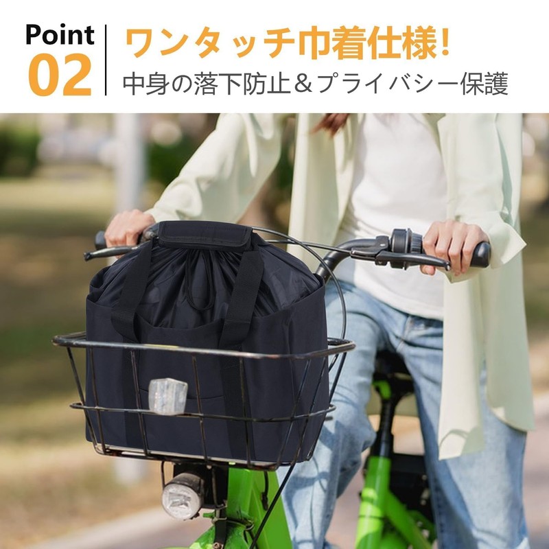 GNEGNI Eco Bag, Foldable Cooler Bag, Drawstring Included, Large Capacity,