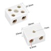 uxcell 2 Way Ceramics Terminal Blocks High Temp Porcelain Ceramic
