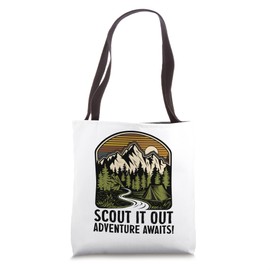 Scout It Out Adventure Awaits Camping Scouting Scouts Tote Bag