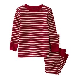 little planet by carter's Baby 2-Piece Pajamas Made with Organic Cotton, Red Stripes