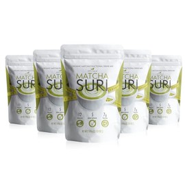 Matcha Suri | Matcha Green Tea Drink Mix | 3.53 oz | 5 Pack, 3.54 Ounce (Pack of 1)