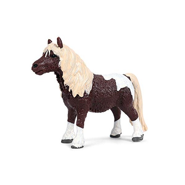 Rich Boxer Pony Figurine Realistic Plastic Pony Horse Figurine for Collection Science Educational Prop