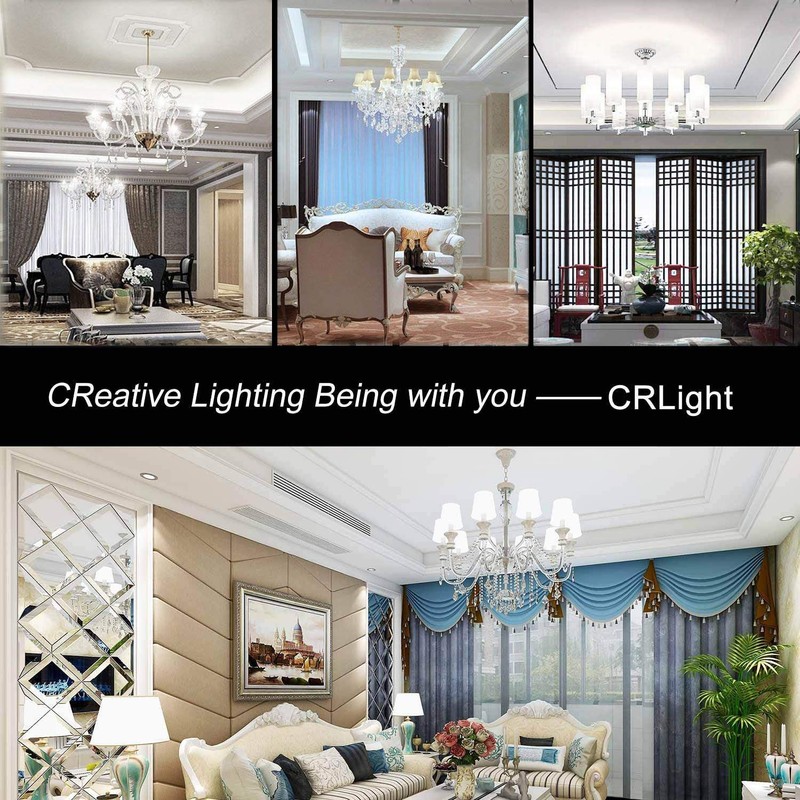 CRLight 2W 4000K LED Candelabra Bulb Daylight White Glow 10