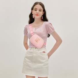Gitus Gifts for 10 11 12 13 14 15 16 Year Old Girls Christmas Gifts for Teen Girls Sister Her Women Fanny Pack with Initial Letter Patch Belt Bag Crossbody Bag Tween Girls Trendy Stuff (Light Pink-K)
