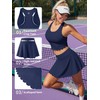 ATTRACO Tennis Golf Dresses for Women Scalloped Trim Tennis Dresses