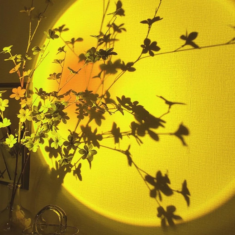 Emitto Modern Romantic Rainbow Sunset Projection USB Night Light LED