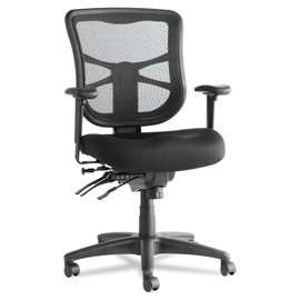 Alera ALEEL42ME10B Alera Elusion Series Mesh Mid-Back Multifunction Chair, Black